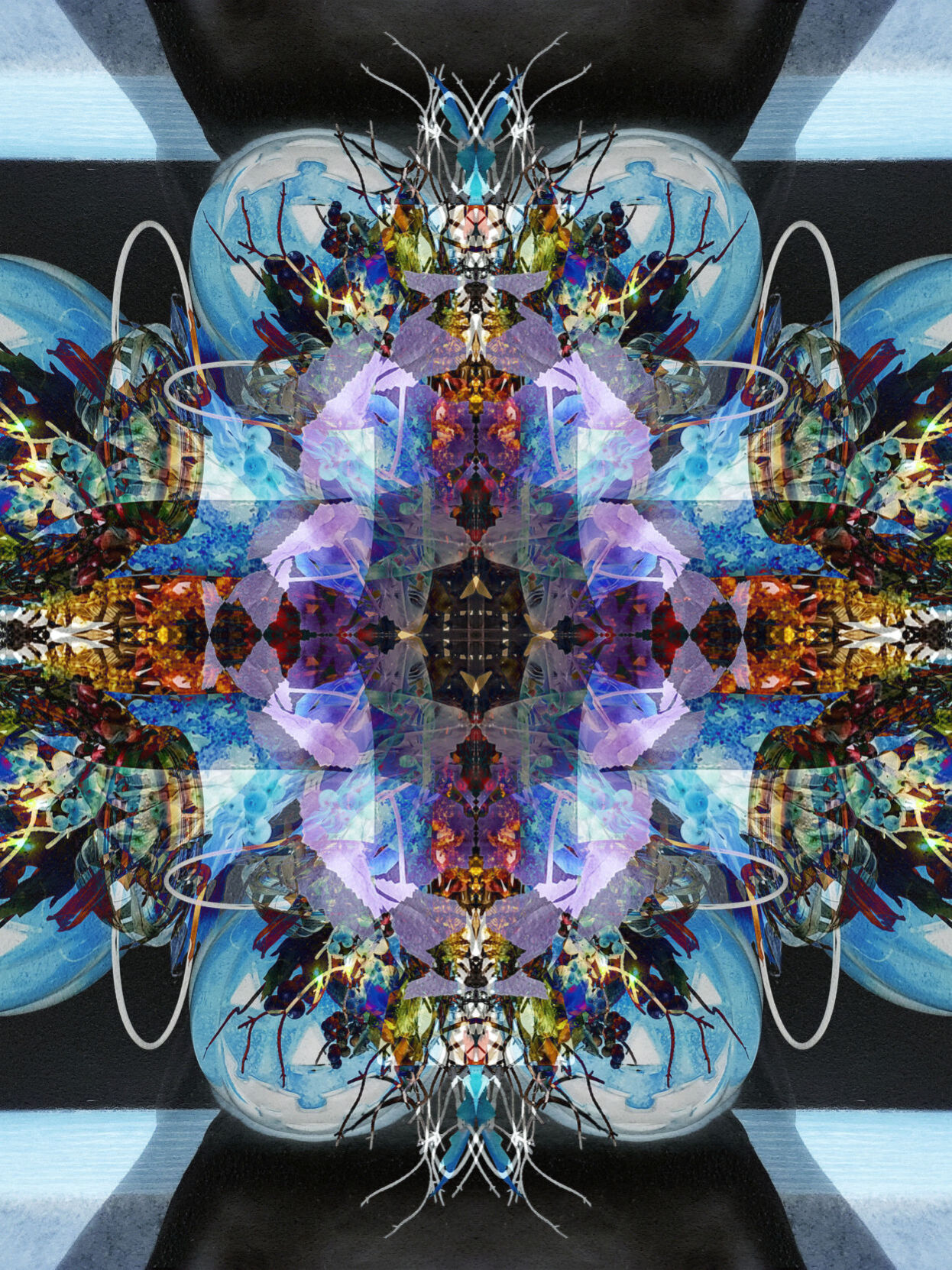 Blue kaleidoscope